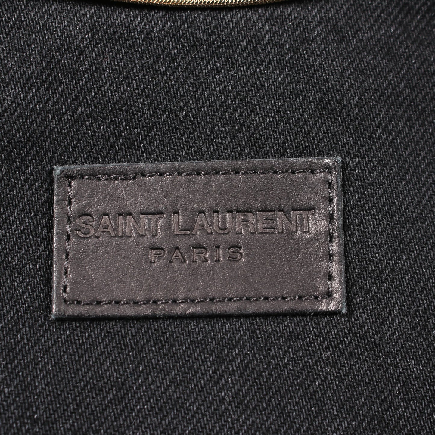デニムジャケット コットン ブラック サンローランパリ アウター SAINT LAURENT PARIS