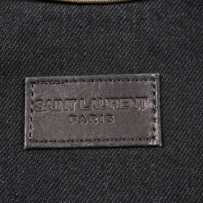 デニムジャケット コットン ブラック サンローランパリ アウター SAINT LAURENT PARIS