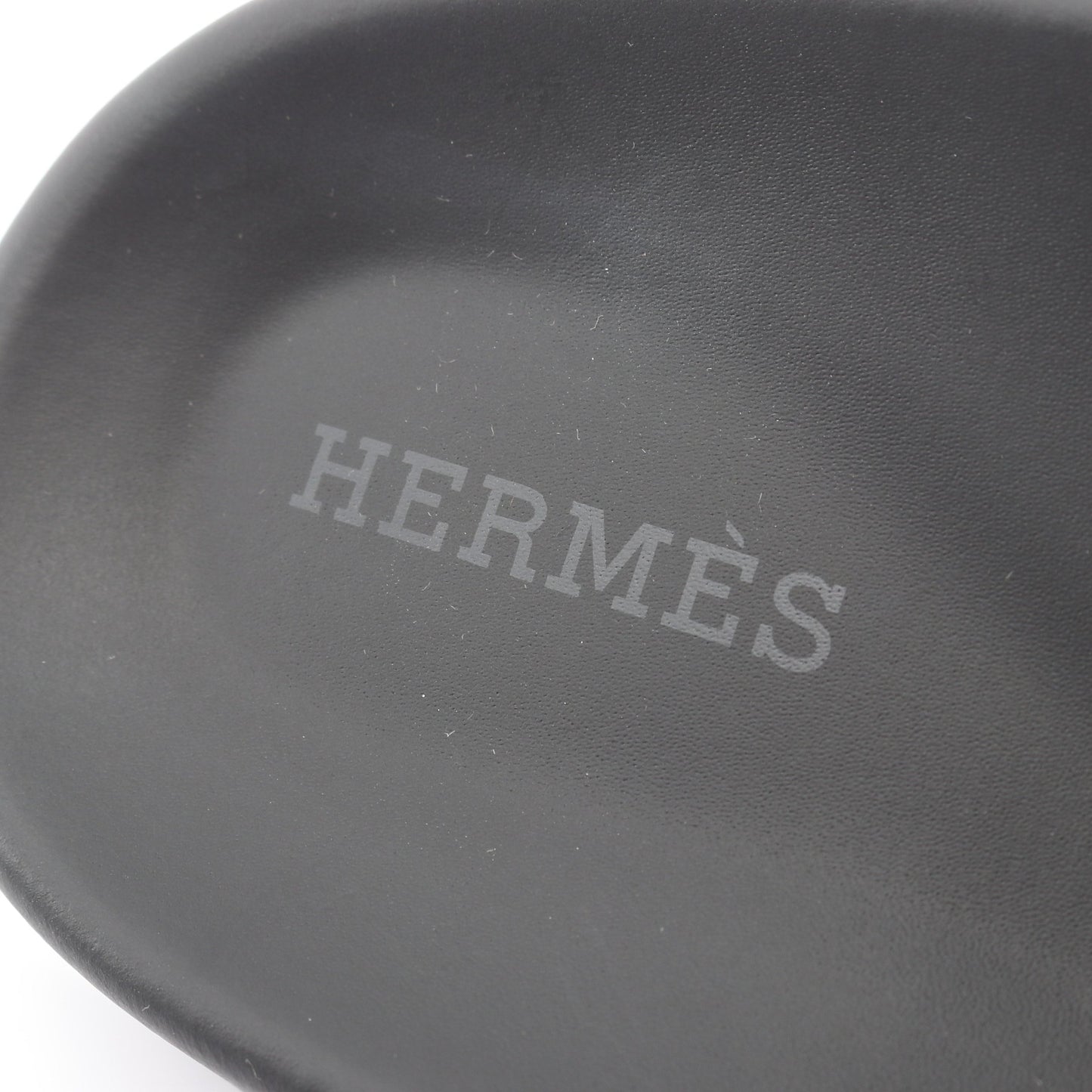 シプレ スライドサンダル レザー シルバー エルメス