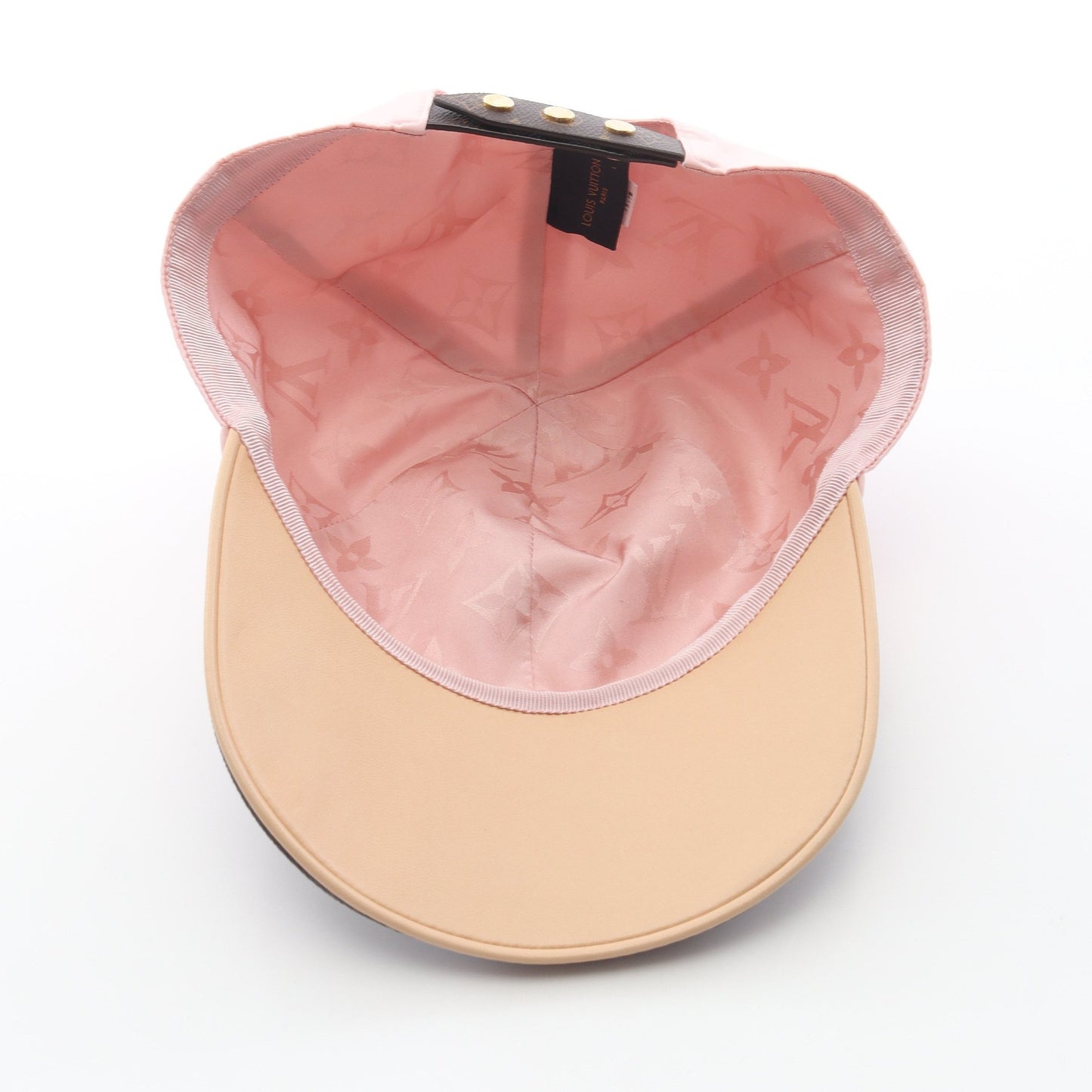 LVゲットレディー モノグラム キャップ シルク PVC ピンク ブラウン ルイヴィトン 財布・小物 LOUIS VUITTON