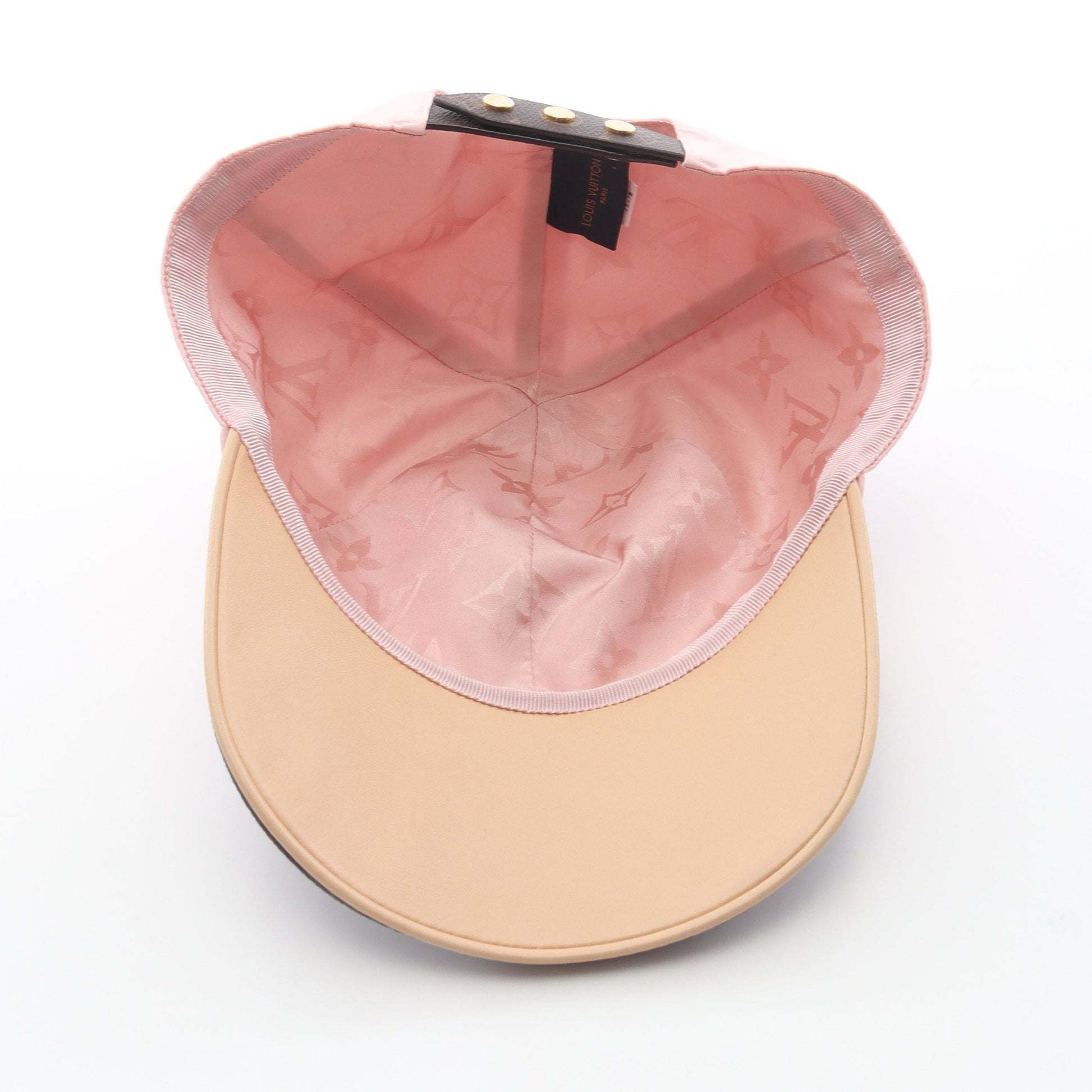LVゲットレディー モノグラム キャップ シルク PVC ピンク ブラウン ルイヴィトン 財布・小物 LOUIS VUITTON