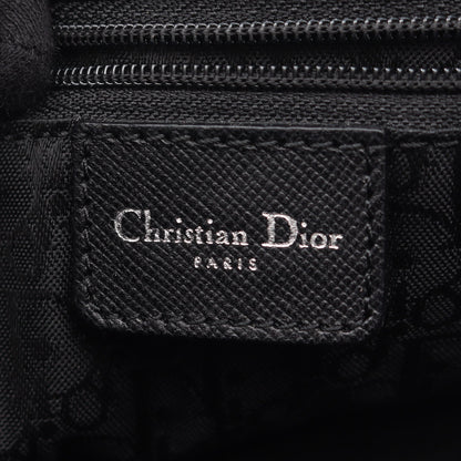 カナージュ ミニボストンバッグ キャンバス レザー ブラック クリスチャンディオール バッグ Christian Dior