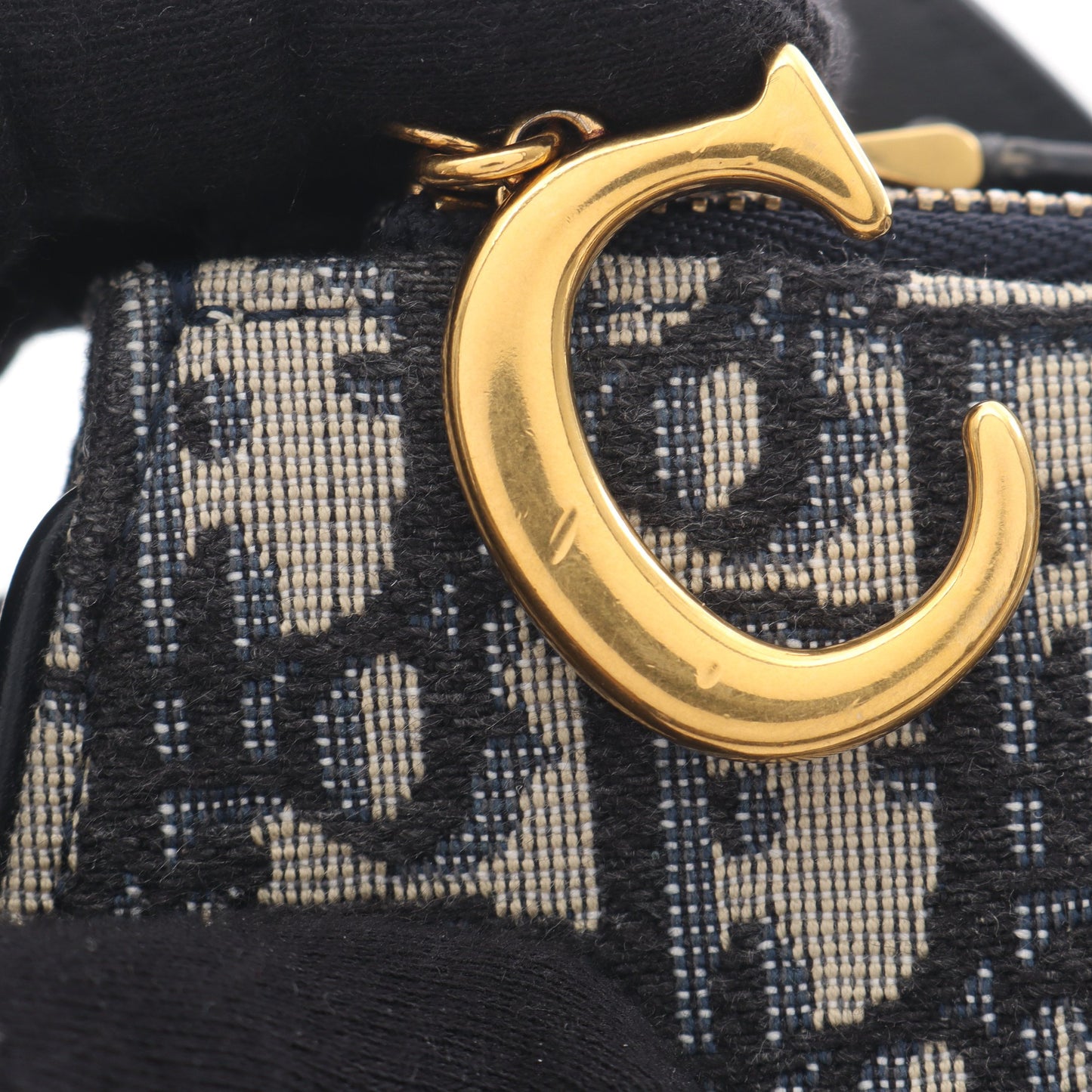 SADDLE サドル ポーチ オブリーク ショルダーバッグ キャンバス レザー ベージュ ネイビー クリスチャンディオール バッグ Christian Dior