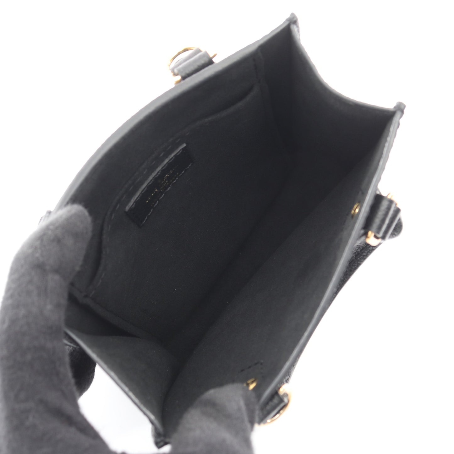 プティット サックプラ バイカラーモノグラムアンプラント ハンドバッグ レザー ブラック ベージュ 2WAY ルイヴィトン バッグ LOUIS VUITTON