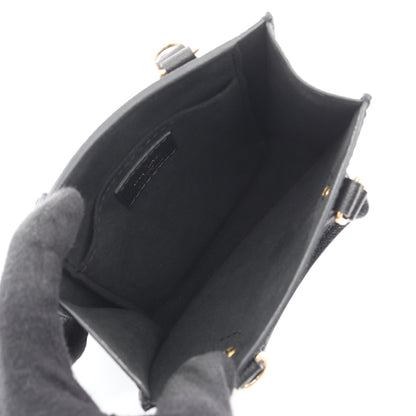 プティット サックプラ バイカラーモノグラムアンプラント ハンドバッグ レザー ブラック ベージュ 2WAY ルイヴィトン バッグ LOUIS VUITTON