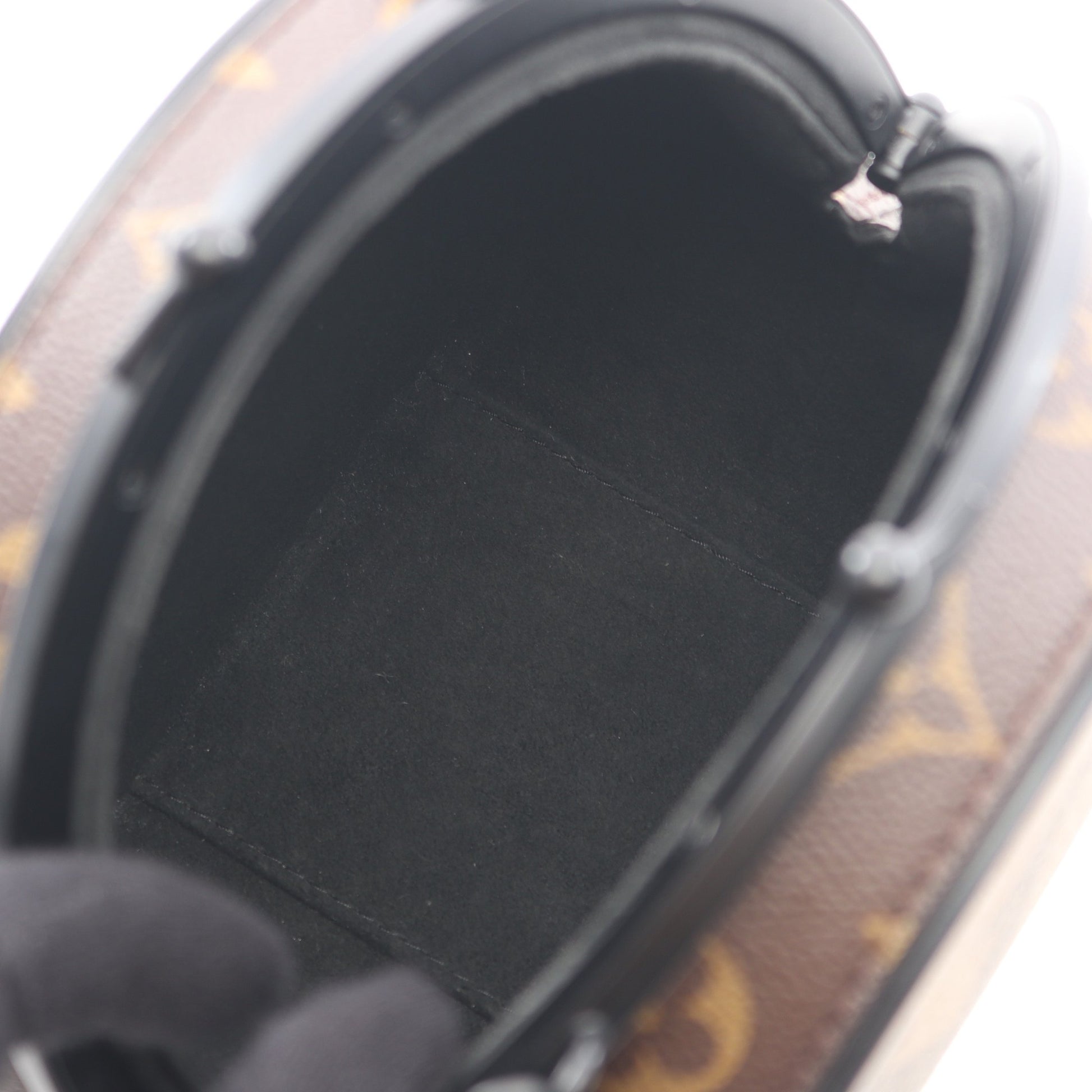ブルシコBC モノグラムジャイアント リバース チェーンショルダーバッグ PVC ブラウン がま口 ルイヴィトン バッグ LOUIS VUITTON