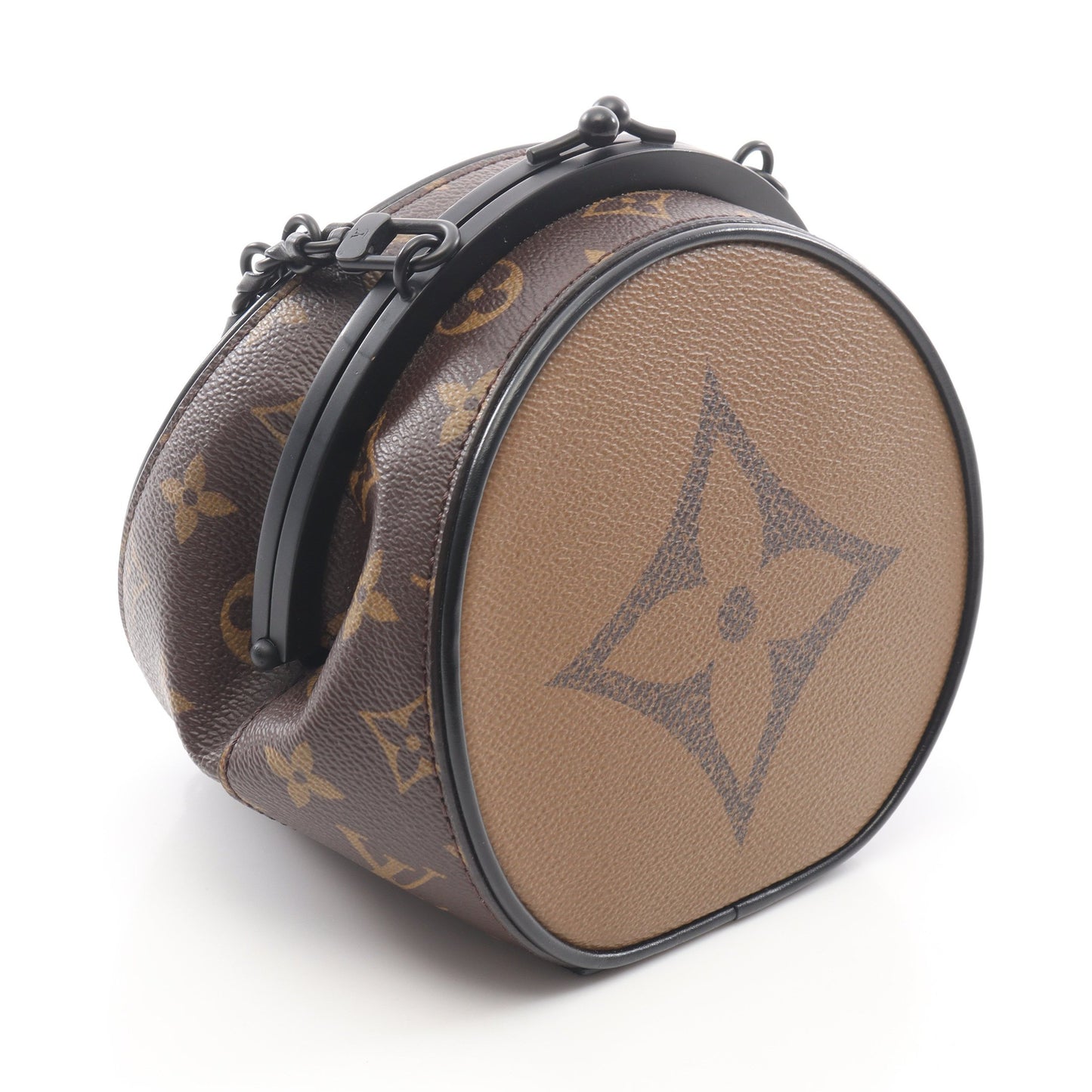 ブルシコBC モノグラムジャイアント リバース チェーンショルダーバッグ PVC ブラウン がま口 ルイヴィトン バッグ LOUIS VUITTON
