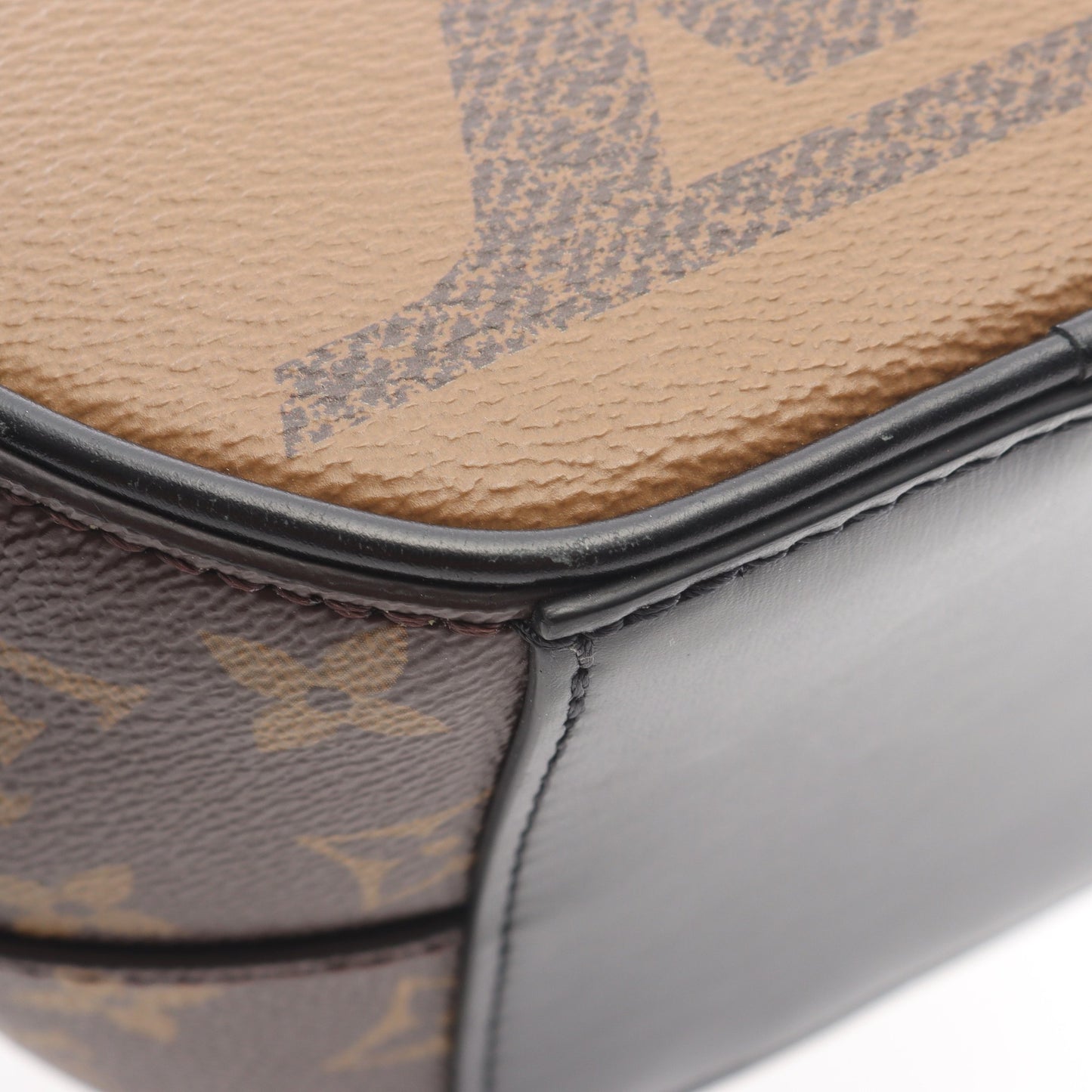 ブルシコBC モノグラムジャイアント リバース チェーンショルダーバッグ PVC ブラウン がま口 ルイヴィトン バッグ LOUIS VUITTON