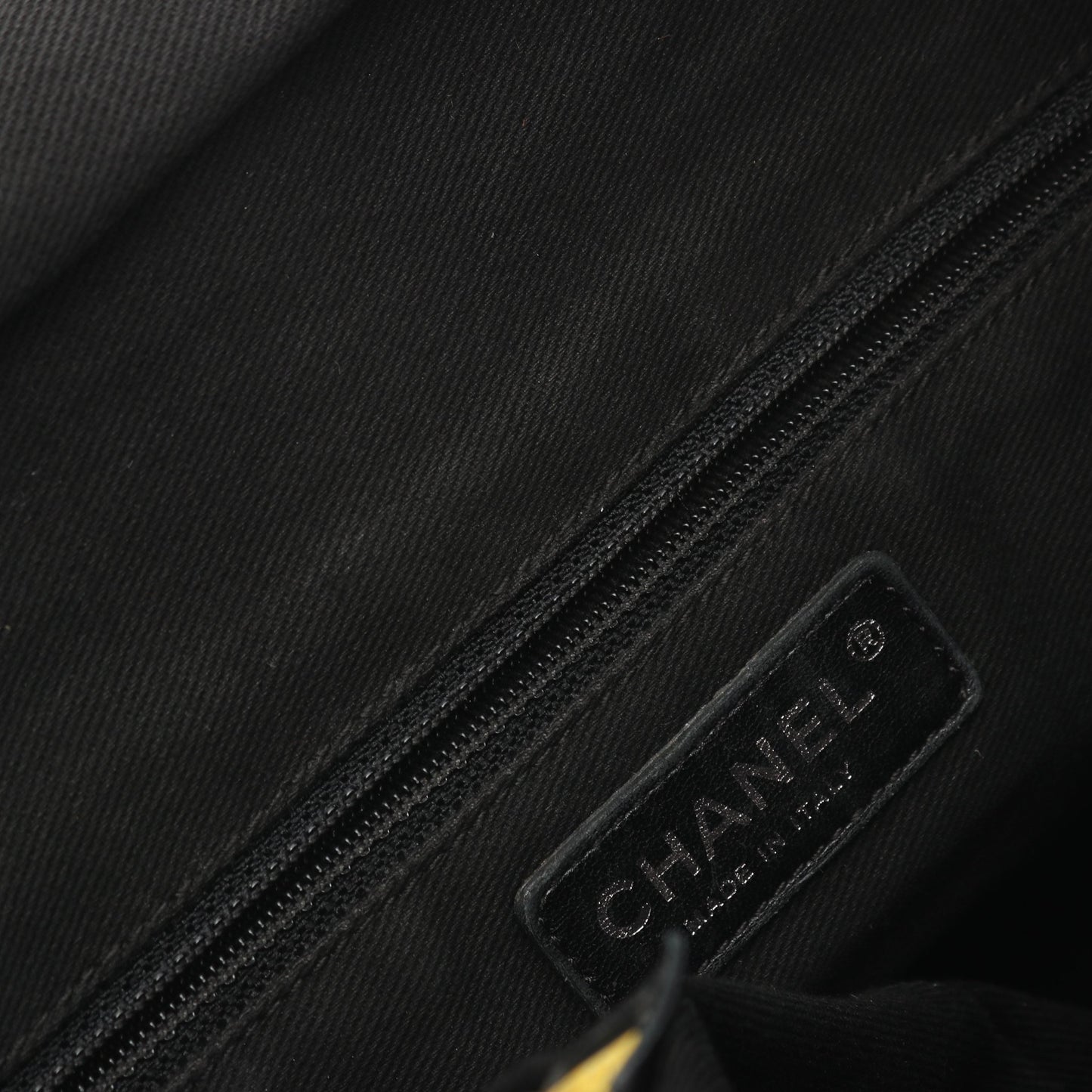 パリニューヨークライン ハンドバッグ トートバッグ ナイロン レザー ブラック シルバー金具 シャネル バッグ CHANEL