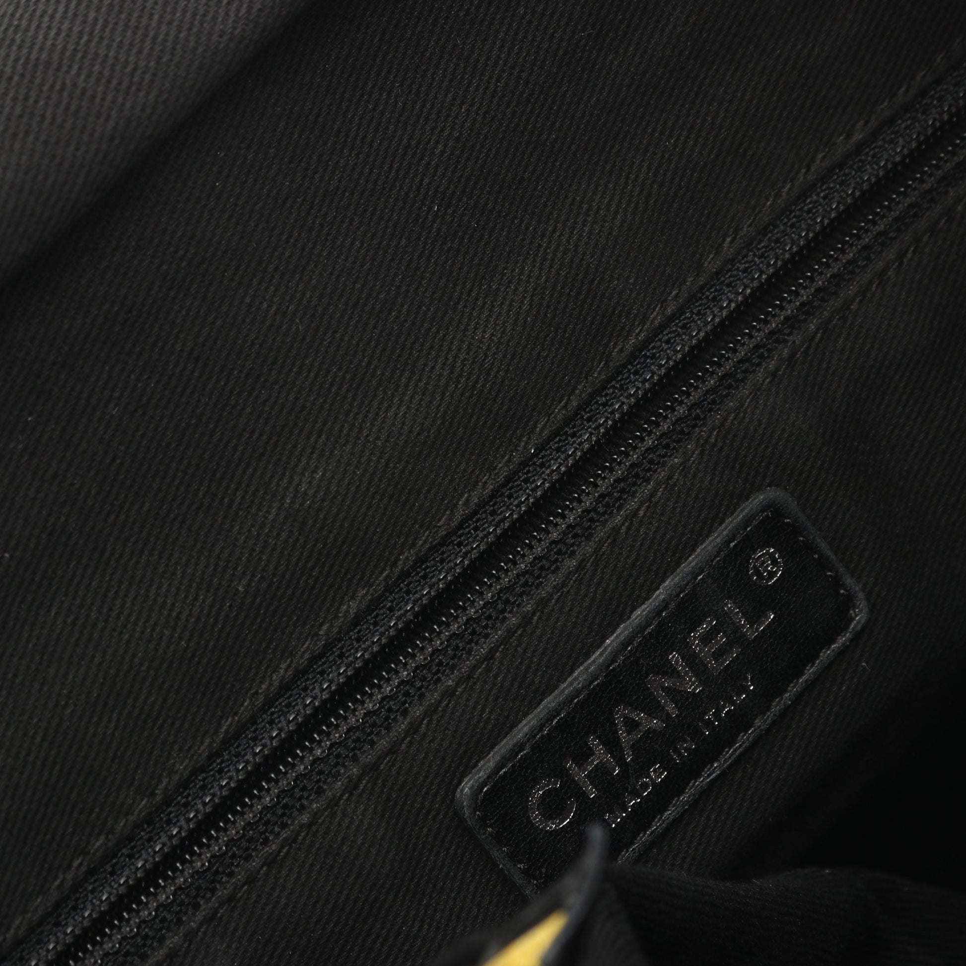 パリニューヨークライン ハンドバッグ トートバッグ ナイロン レザー ブラック シルバー金具 シャネル バッグ CHANEL