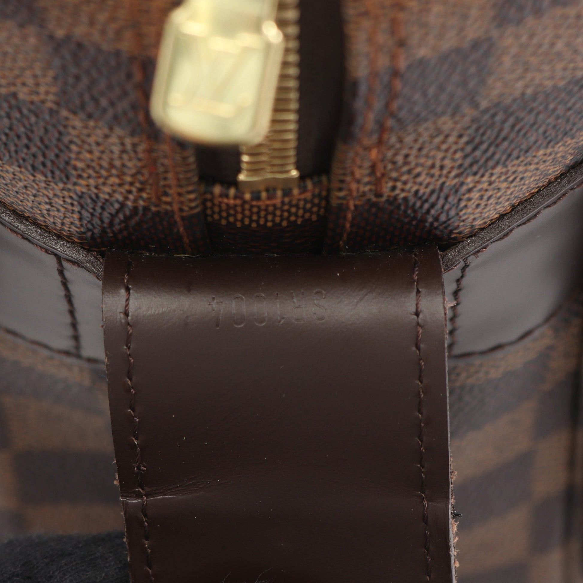 ナヴィグリオ ダミエエベヌ ショルダーバッグ PVC レザー ブラウン ルイヴィトン バッグ LOUIS VUITTON