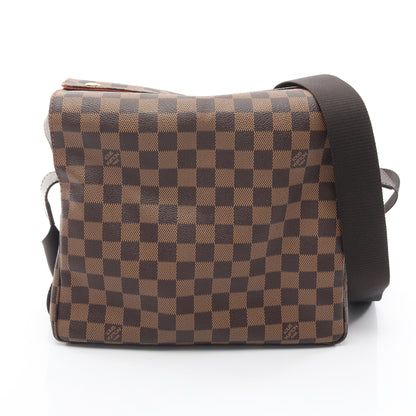ナヴィグリオ ダミエエベヌ ショルダーバッグ PVC レザー ブラウン ルイヴィトン バッグ LOUIS VUITTON