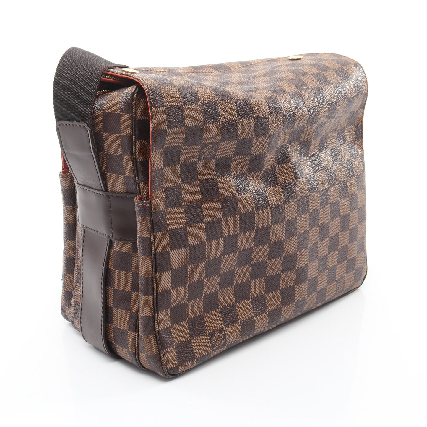 ナヴィグリオ ダミエエベヌ ショルダーバッグ PVC レザー ブラウン ルイヴィトン バッグ LOUIS VUITTON