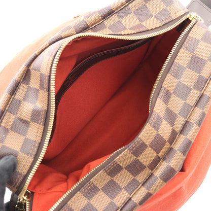 ナヴィグリオ ダミエエベヌ ショルダーバッグ PVC レザー ブラウン ルイヴィトン バッグ LOUIS VUITTON