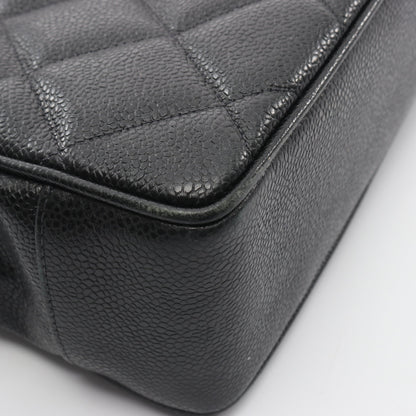 マトラッセ ハンドバッグ トートバッグ キャビアスキン ブラック ゴールド金具 シャネル バッグ CHANEL