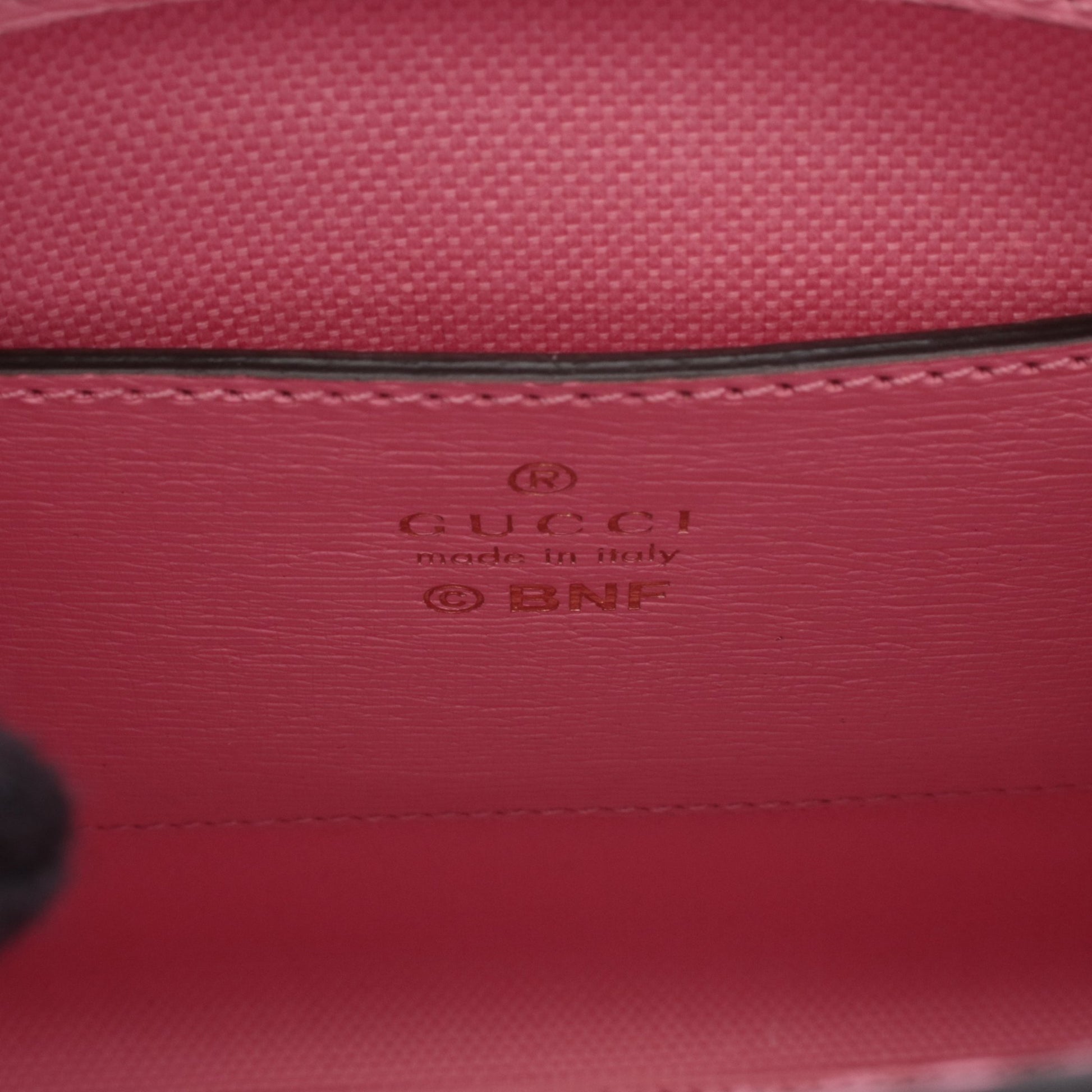 GUCCI × ばなにゃ ミニトートバッグ ハンドバッグ レザー ピンク イエロー 2WAY グッチ バッグ GUCCI