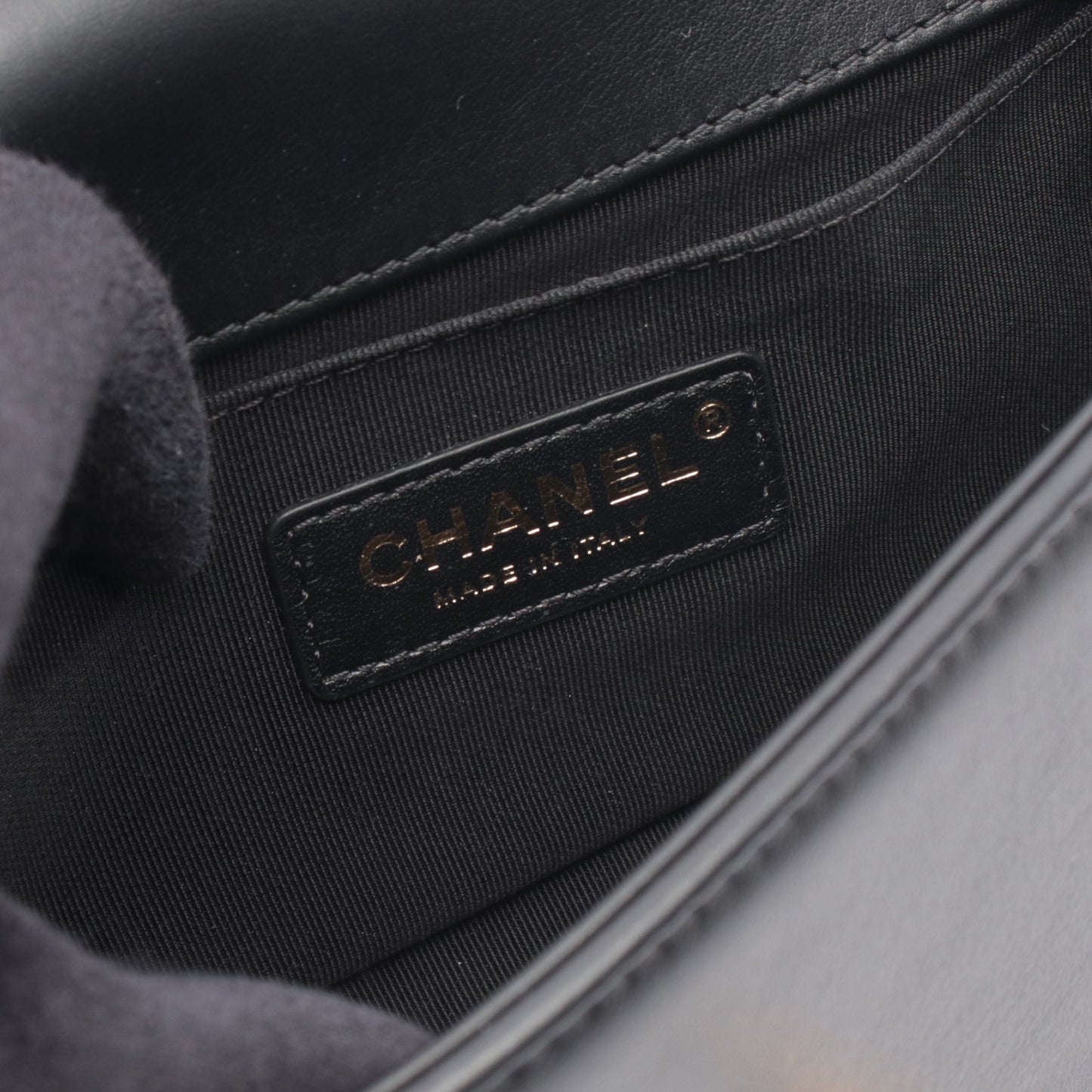 ボーイシャネル スモール チェーンショルダーバッグ ラムスキン ブラック ゴールド金具 シャネル バッグ CHANEL