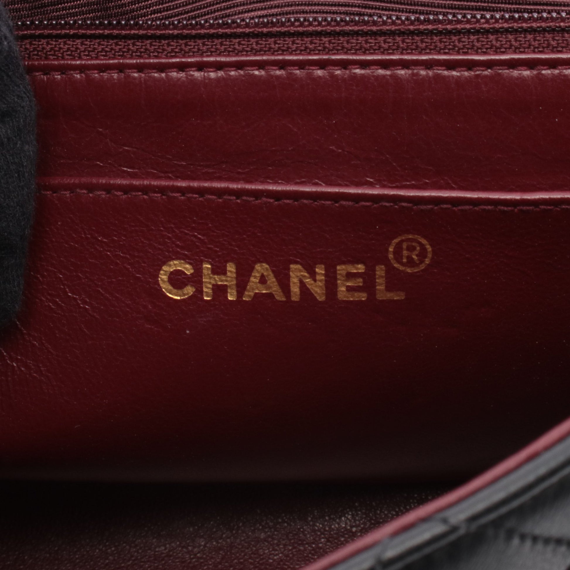 マトラッセ ダイアナフラップ チェーンショルダーバッグ ラムスキン ブラック ゴールド金具 シャネル バッグ CHANEL