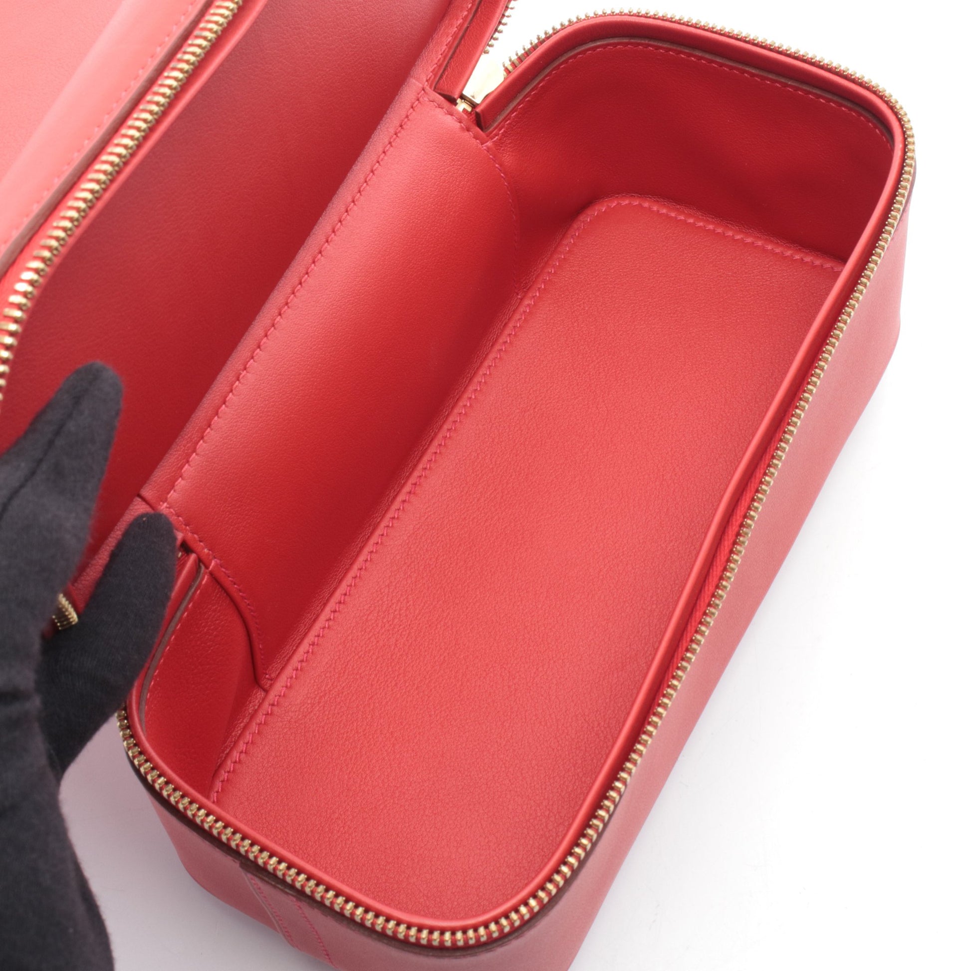 ボリードスクレ ヴァーミリオン ハンドバッグ ヴォースイフト レッド ゴールド金具 T刻印 エルメス バッグ HERMES