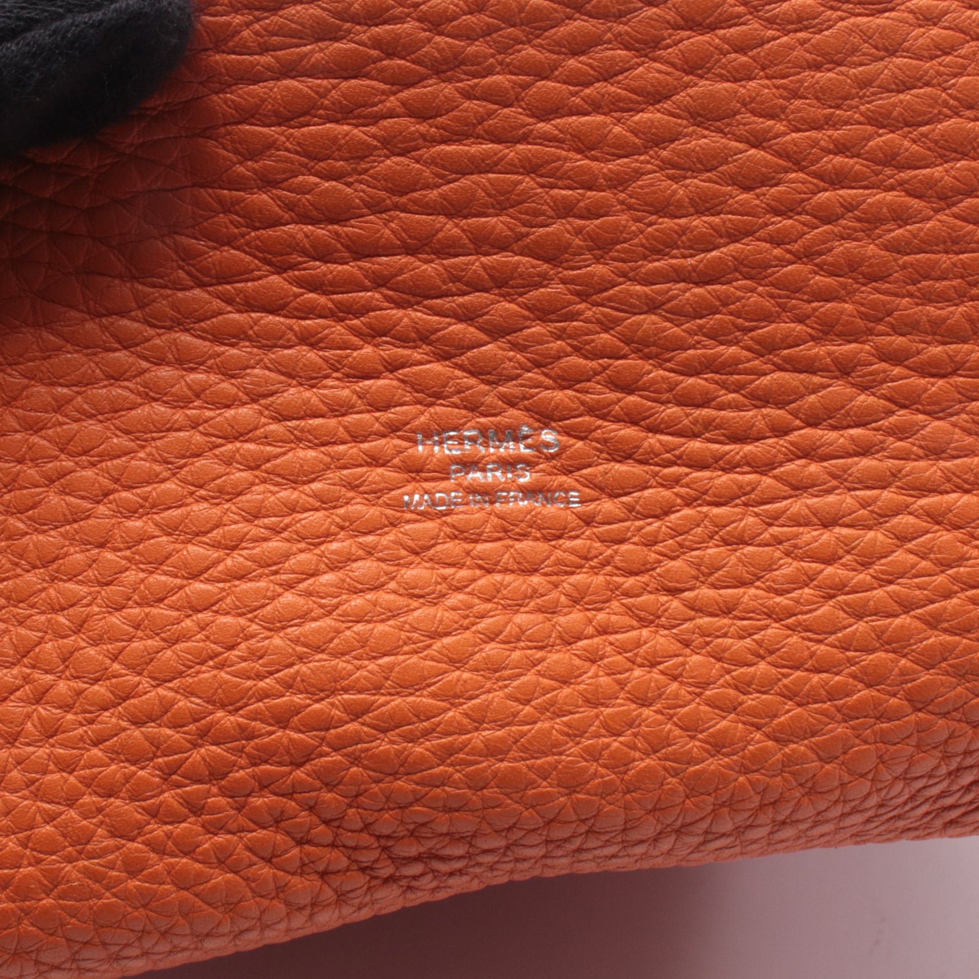 マーケットPM ショルダーバッグ トゴ オレンジ シルバー金具 □L刻印 エルメス バッグ HERMES