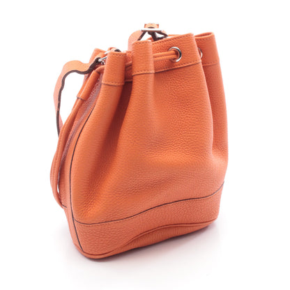 マーケットPM ショルダーバッグ トゴ オレンジ シルバー金具 □L刻印 エルメス バッグ HERMES