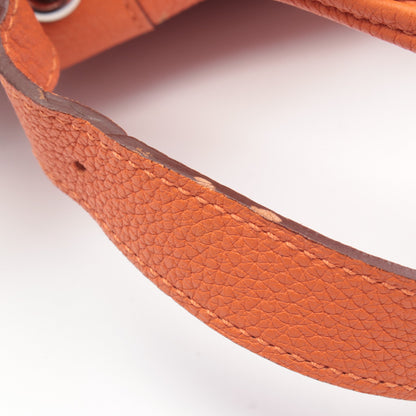 マーケットPM ショルダーバッグ トゴ オレンジ シルバー金具 □L刻印 エルメス バッグ HERMES