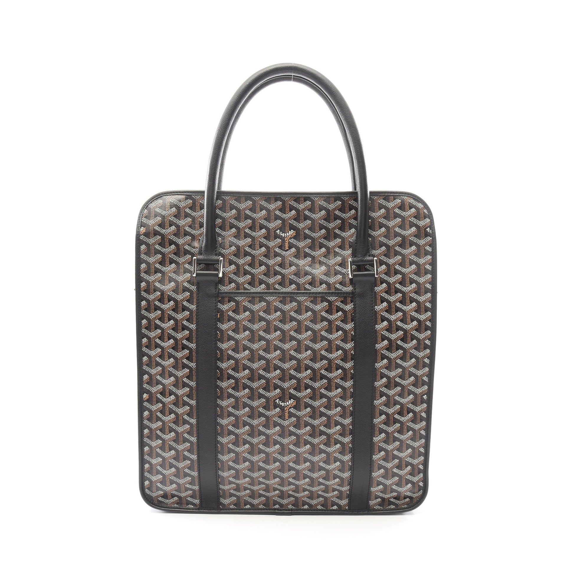 ブルゴーニュ ハンドバッグ トートバッグ コーティングキャンバス レザー ブラック マルチカラー ゴヤール バッグ GOYARD