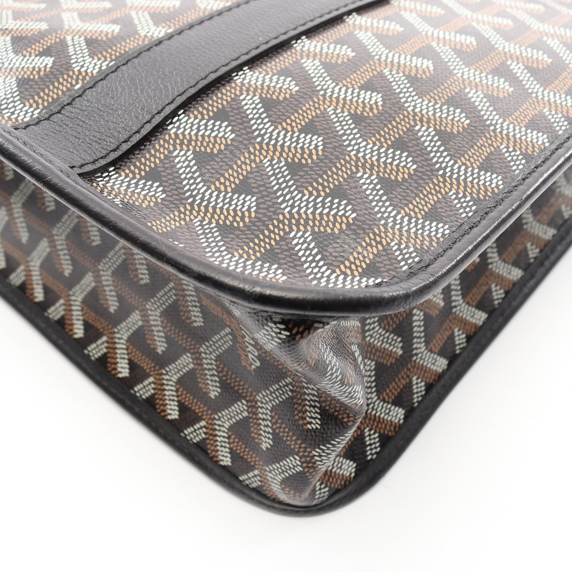 ブルゴーニュ ハンドバッグ トートバッグ コーティングキャンバス レザー ブラック マルチカラー ゴヤール バッグ GOYARD