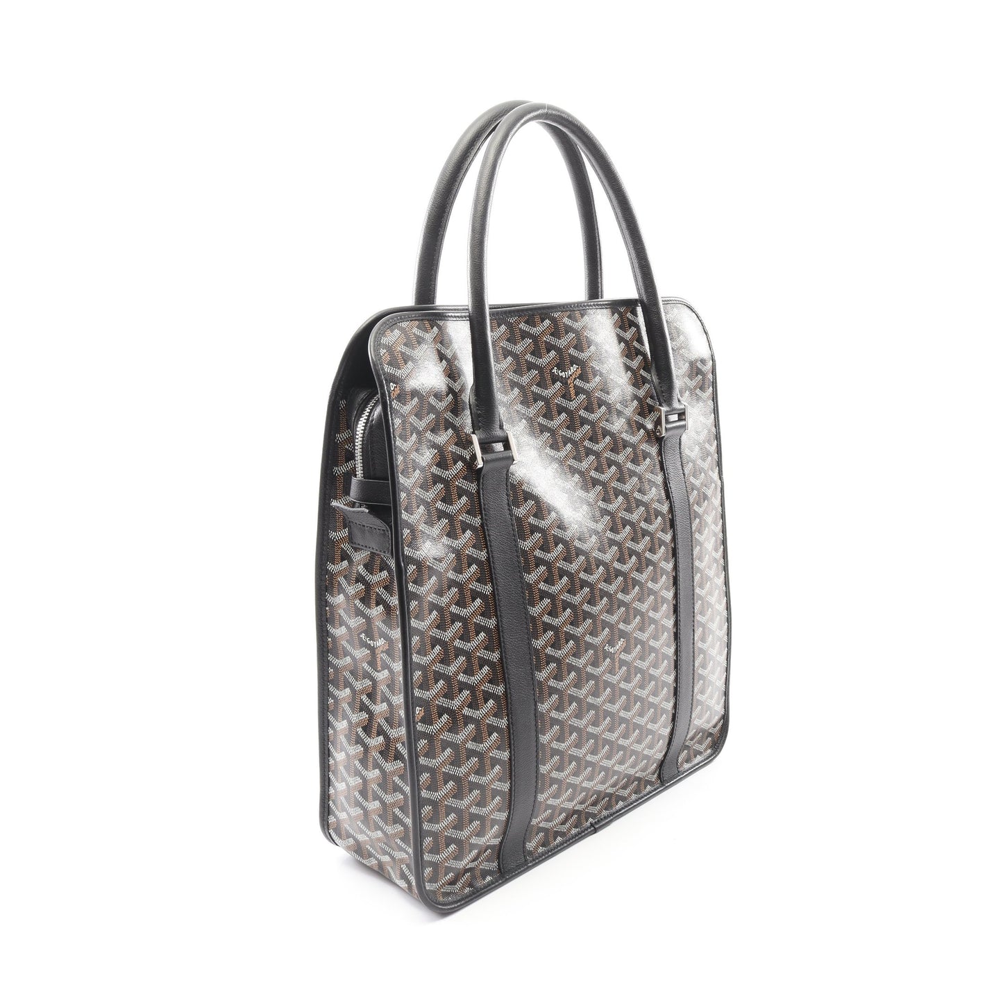 ブルゴーニュ ハンドバッグ トートバッグ コーティングキャンバス レザー ブラック マルチカラー ゴヤール バッグ GOYARD
