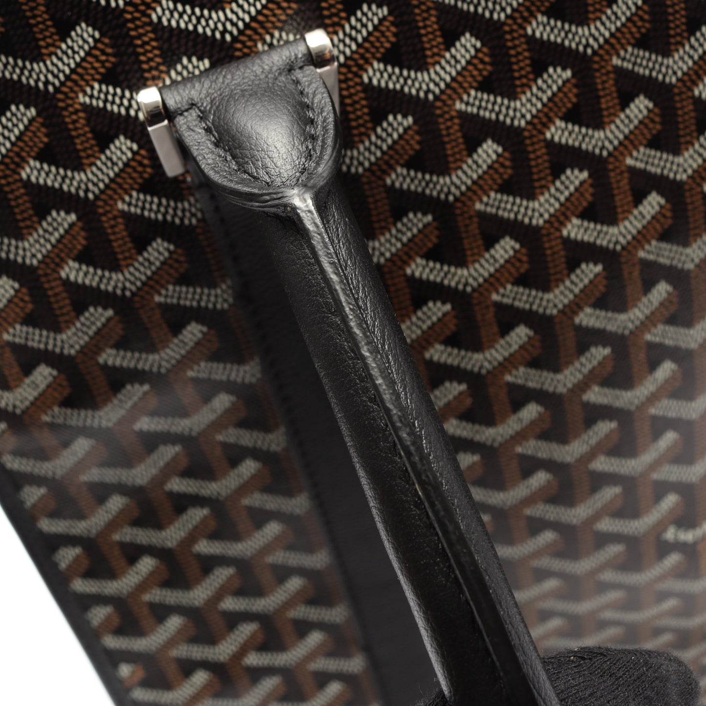 ブルゴーニュ ハンドバッグ トートバッグ コーティングキャンバス レザー ブラック マルチカラー ゴヤール バッグ GOYARD