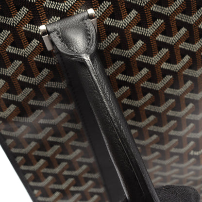 ブルゴーニュ ハンドバッグ トートバッグ コーティングキャンバス レザー ブラック マルチカラー ゴヤール バッグ GOYARD