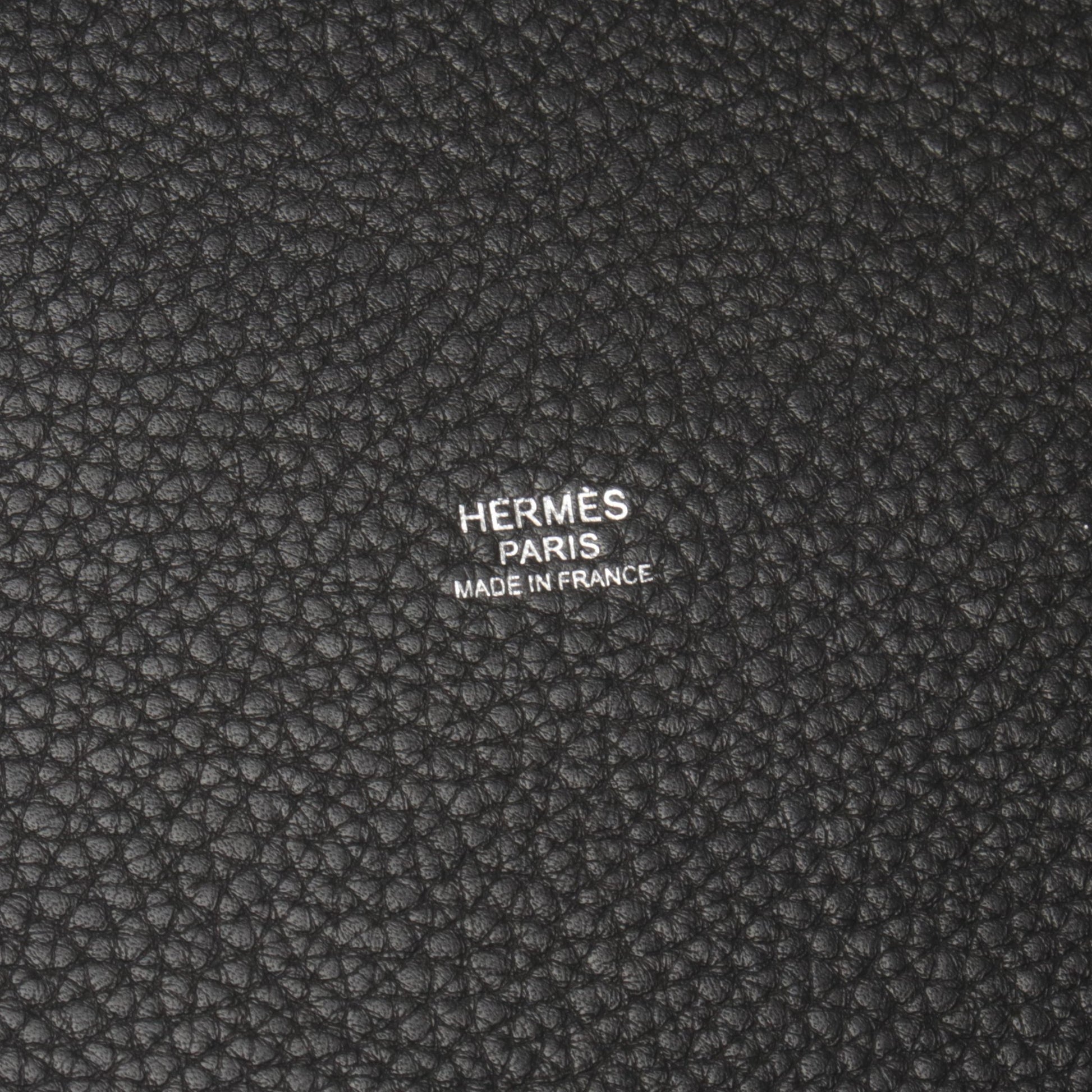 ピコタンロックMM ハンドバッグ トリヨンクレマンス ブラック シルバー金具 X刻印 エルメス バッグ HERMES
