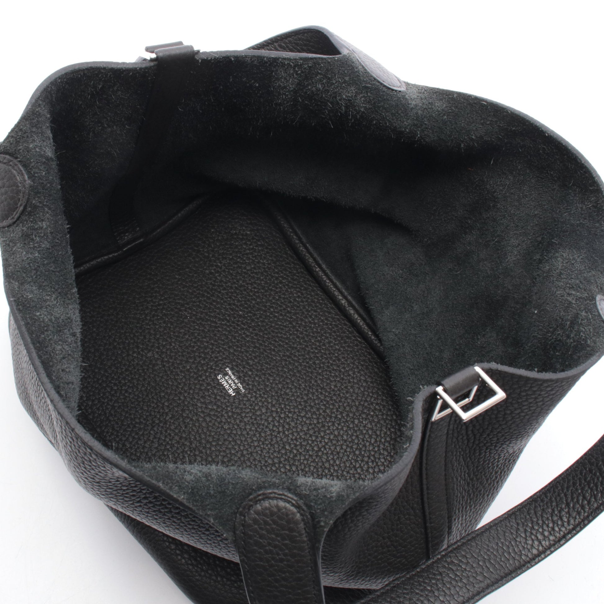 ピコタンロックMM ハンドバッグ トリヨンクレマンス ブラック シルバー金具 X刻印 エルメス バッグ HERMES