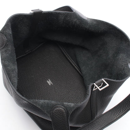 ピコタンロックMM ハンドバッグ トリヨンクレマンス ブラック シルバー金具 X刻印 エルメス バッグ HERMES
