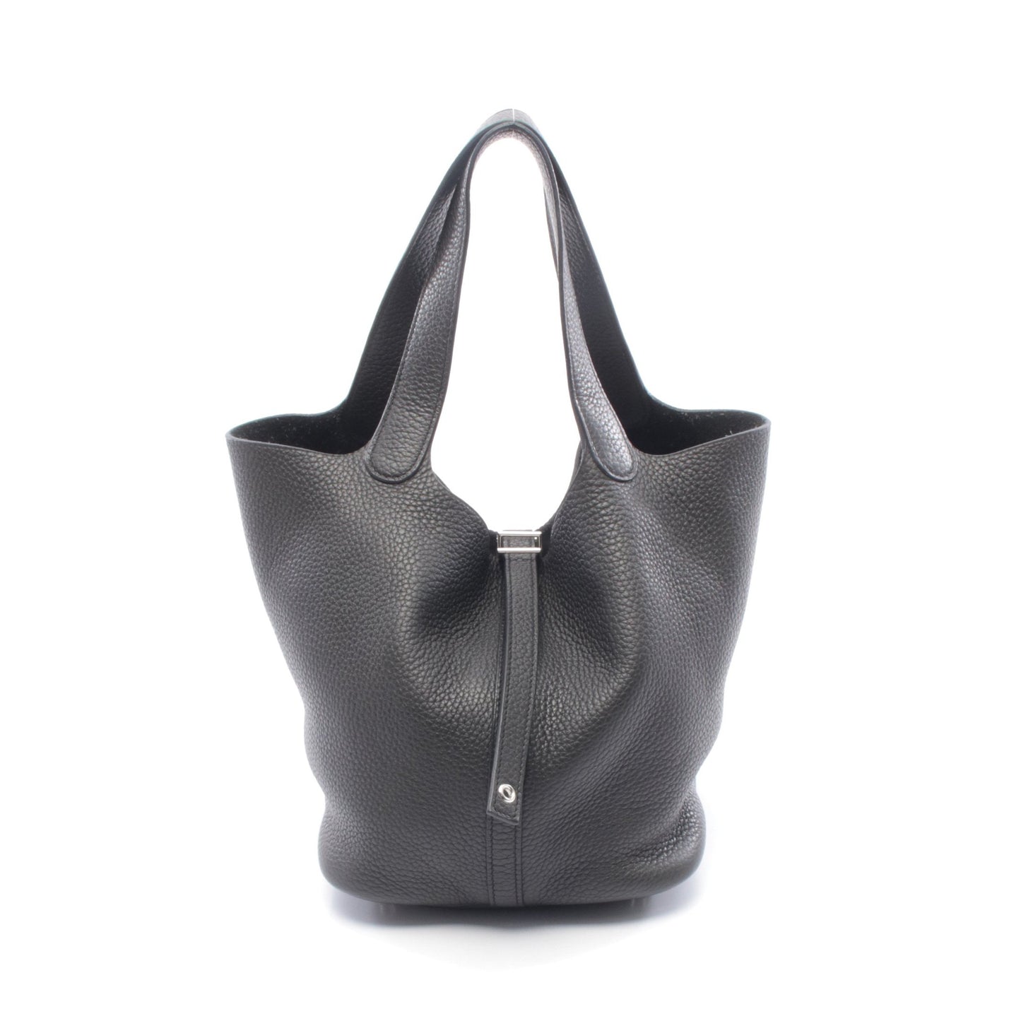 ピコタンロックMM ハンドバッグ トリヨンクレマンス ブラック シルバー金具 X刻印 エルメス バッグ HERMES