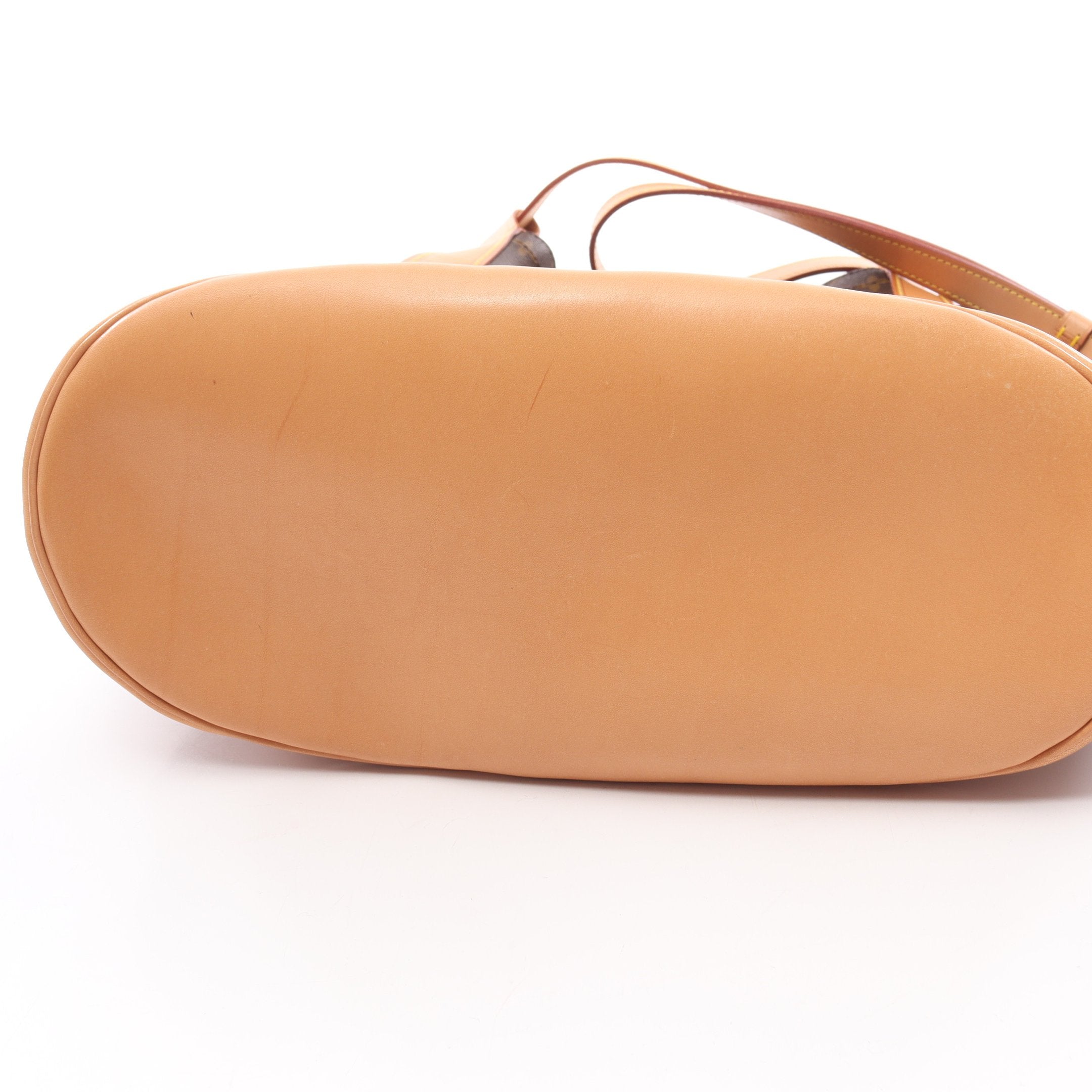 ランドネPM モノグラム ショルダーバッグ PVC レザー ブラウン ルイ