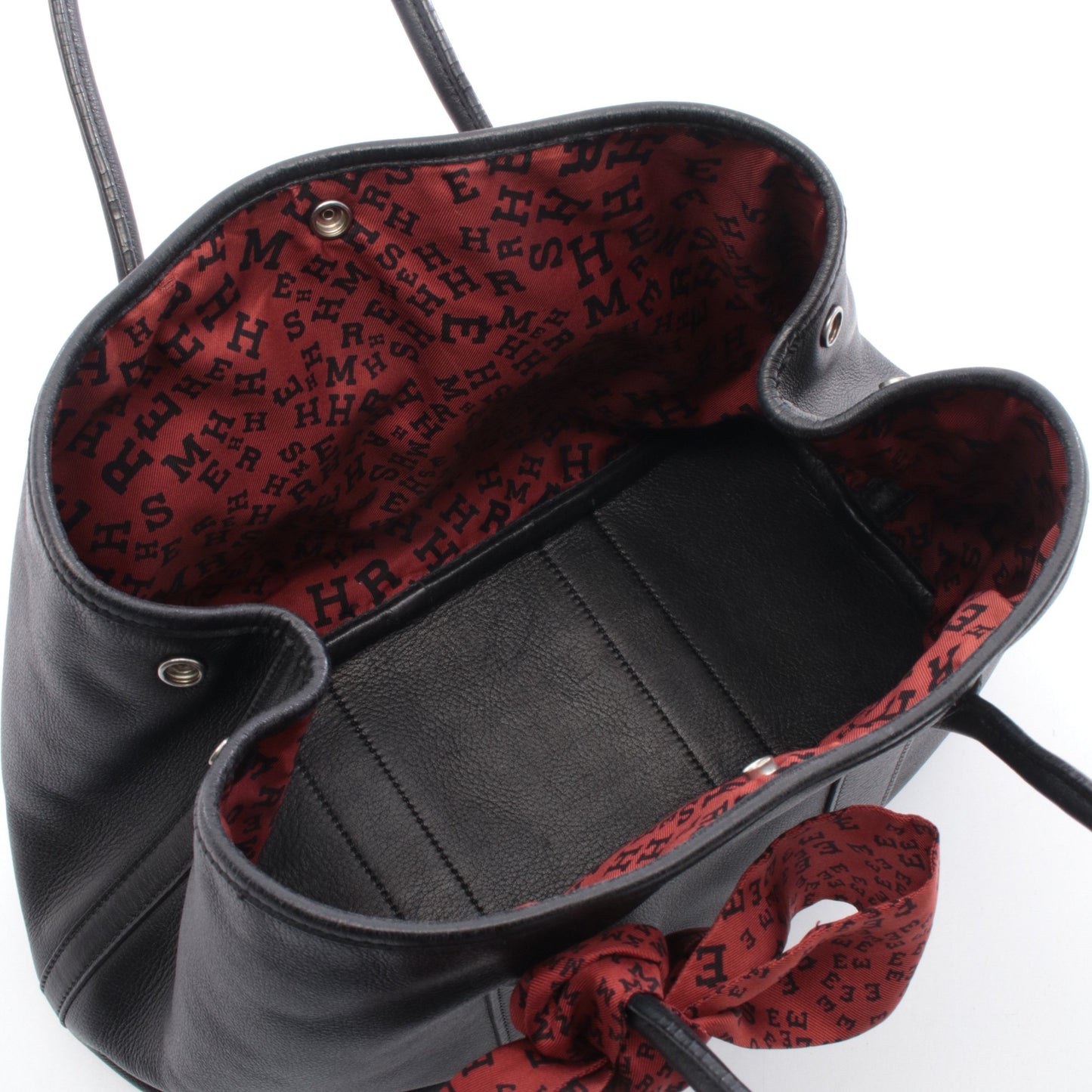 ガーデンツイリーTPM ハンドバッグ トートバッグ ヴォースイフト ブラック シルバー金具 □I刻印 エルメス バッグ HERMES