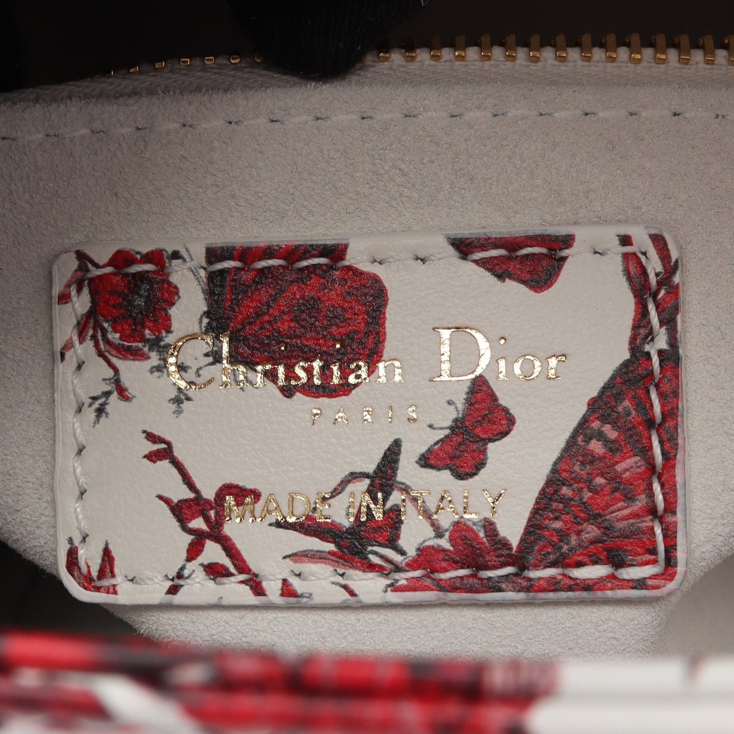 LADY DIOR MY ABCDIOR レディディオール スモール ハンドバッグ レザー ホワイト レッド マルチカラー クリスチャンディオール バッグ Christian Dior
