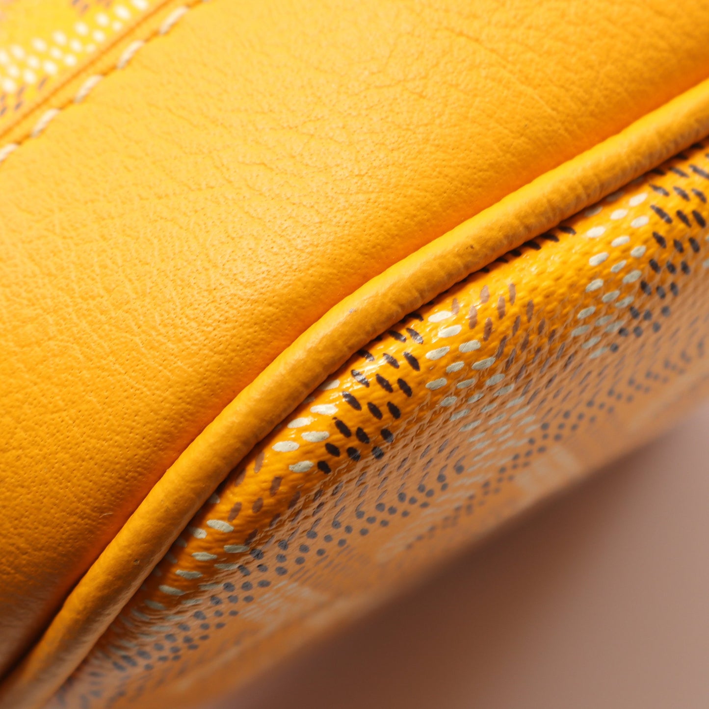 プティ フロ ショルダーバッグ コーティングキャンバス レザー オレンジイエロー マルチカラー 巾着 ゴヤール バッグ GOYARD