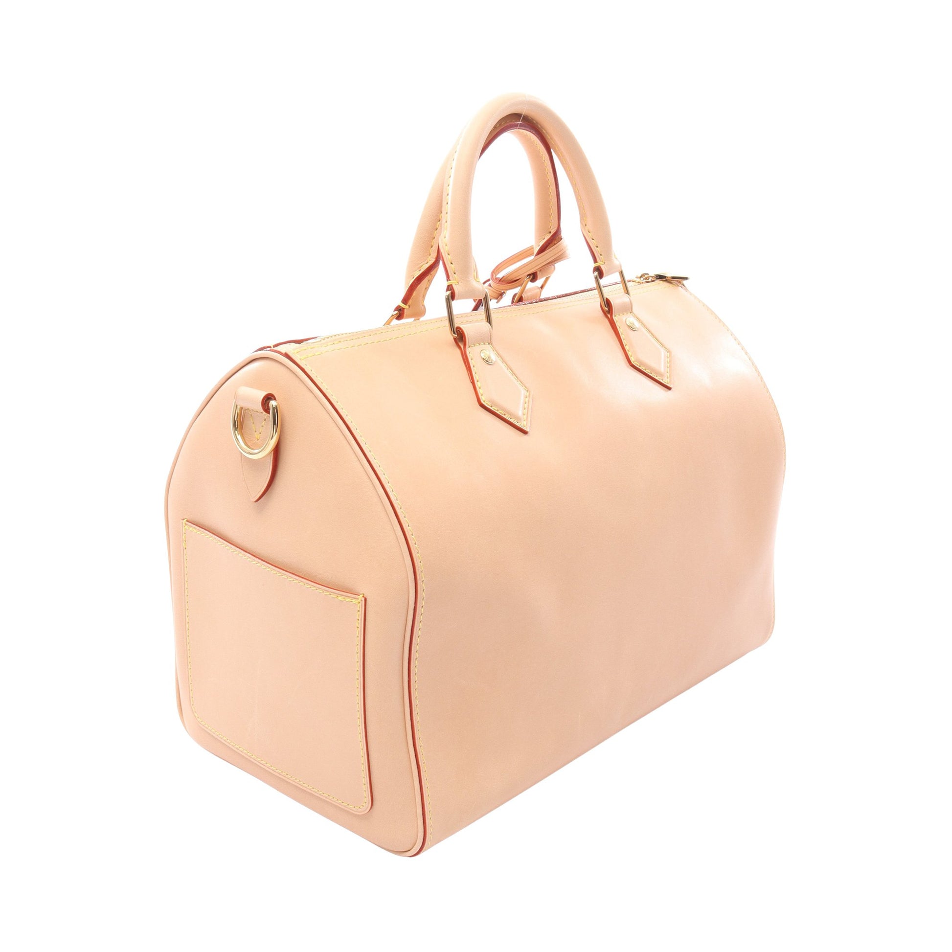 スピーディ ソフト 30 ハンドバッグ レザー ベージュ 2WAY ルイヴィトン バッグ LOUIS VUITTON