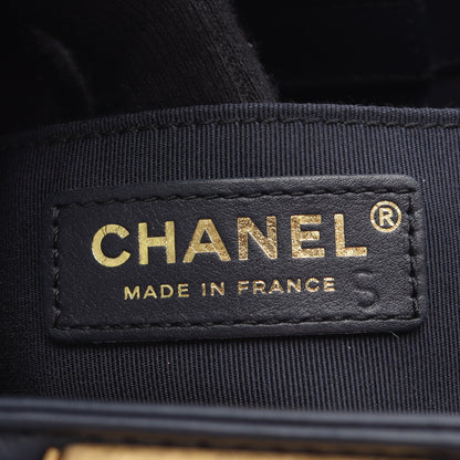 ボーイシャネル チェーンショルダーバッグ ラムスキン ネイビー ゴールド金具 2WAY シャネル バッグ CHANEL