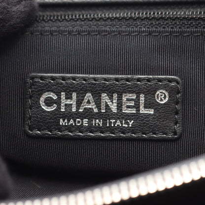 ココマーク チェーンショルダーバッグ キャビアスキン ダークグレー シルバー金具 シャネル バッグ CHANEL