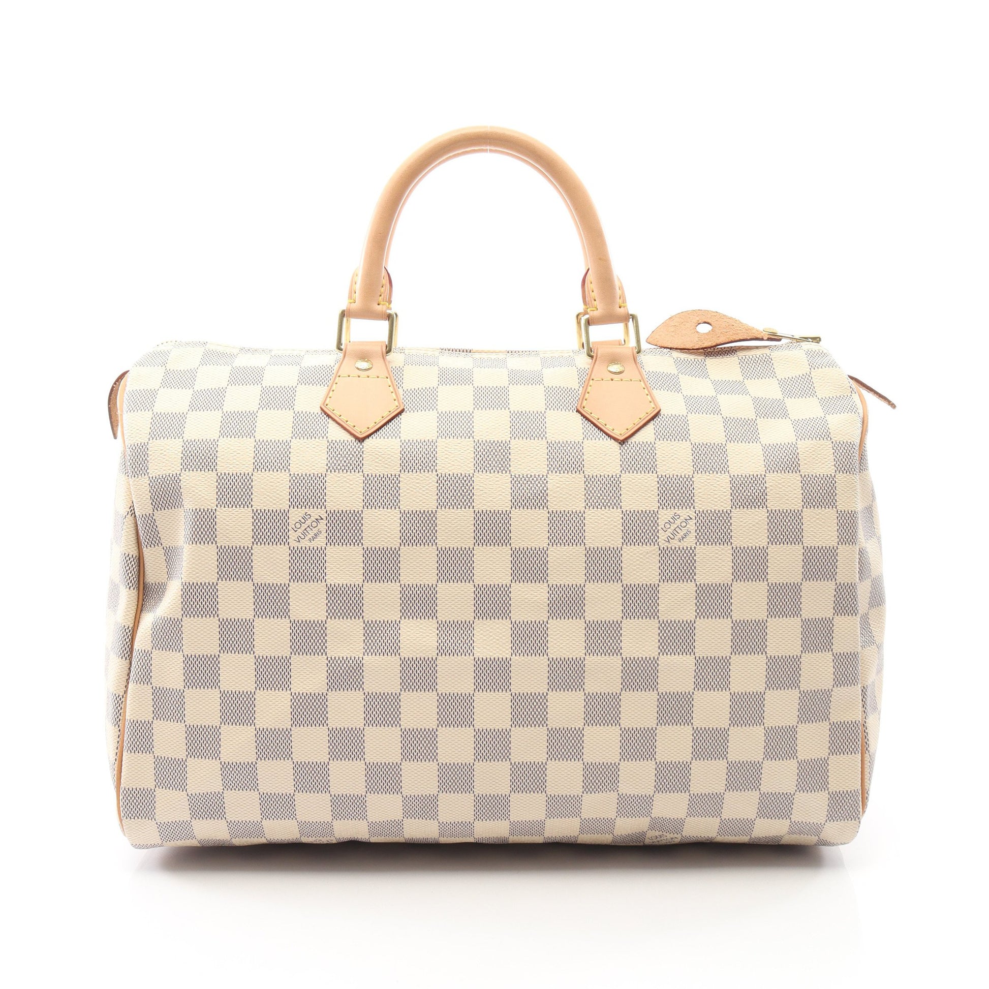 スピーディ35 ダミエアズール ハンドバッグ PVC レザー ホワイト ルイヴィトン バッグ LOUIS VUITTON