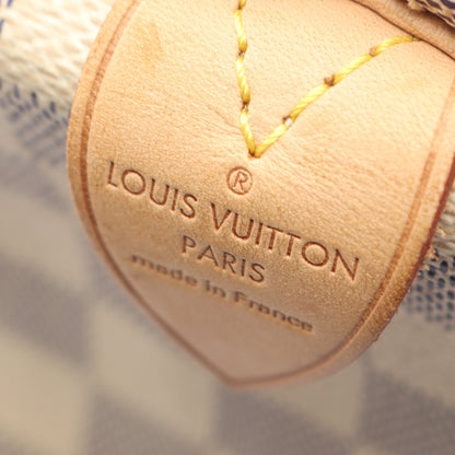 スピーディ35 ダミエアズール ハンドバッグ PVC レザー ホワイト ルイヴィトン バッグ LOUIS VUITTON