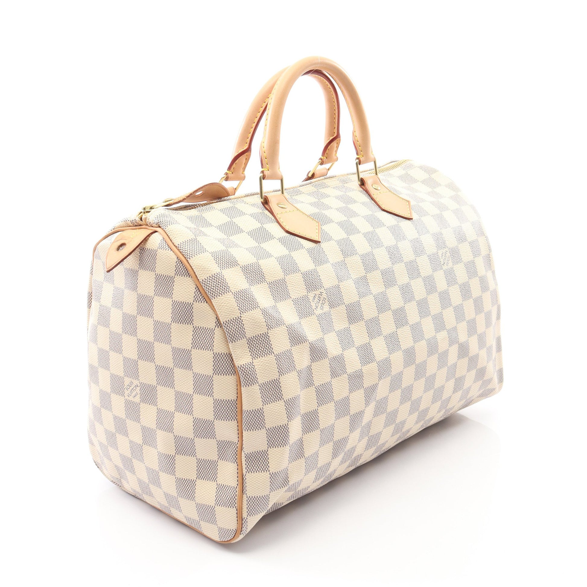 スピーディ35 ダミエアズール ハンドバッグ PVC レザー ホワイト ルイヴィトン バッグ LOUIS VUITTON