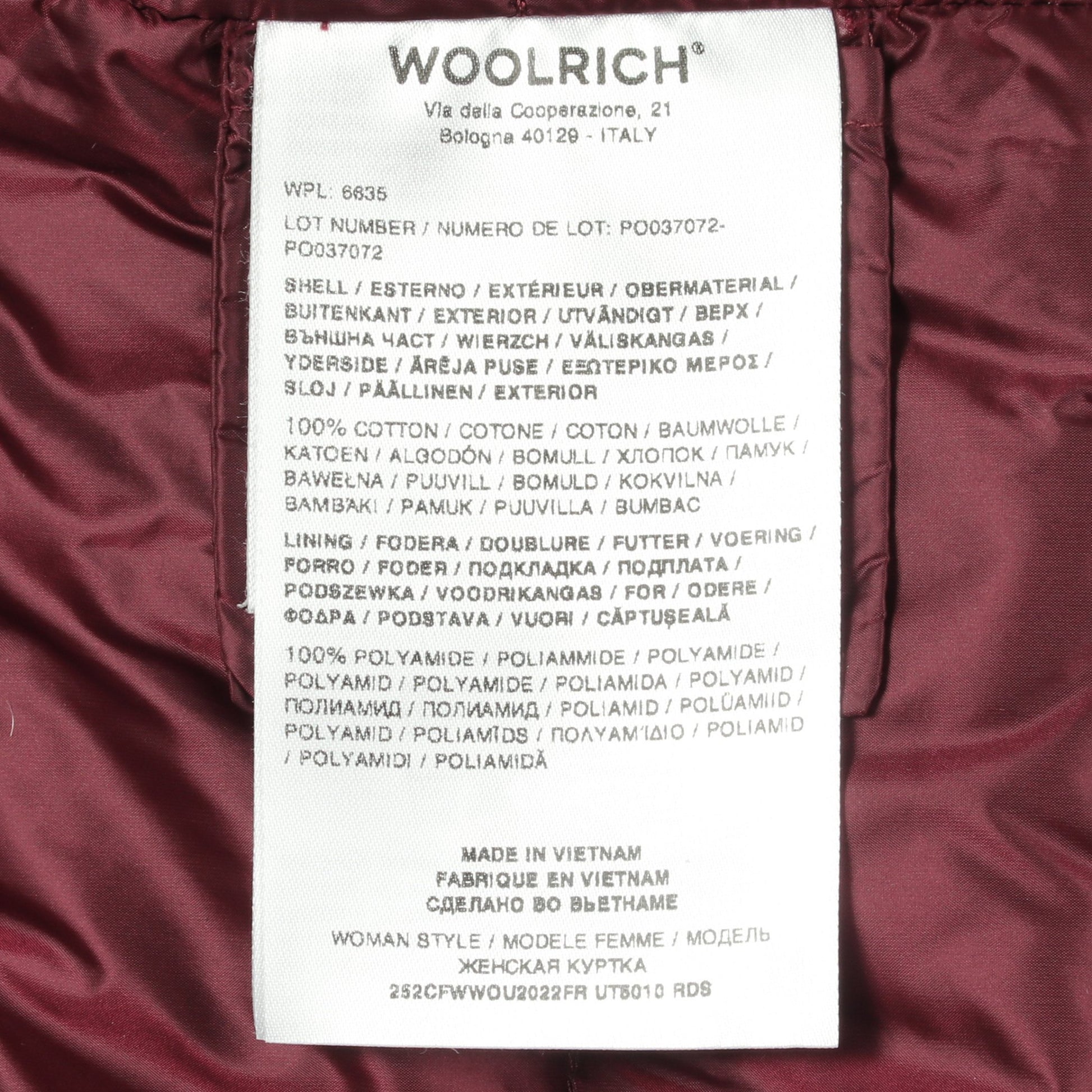 コーデュロイ フード付き ダウンジャケット コットン ベージュ ウールリッチ アウター WOOLRICH