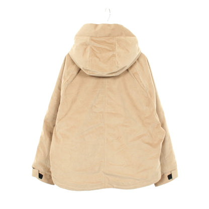 コーデュロイ フード付き ダウンジャケット コットン ベージュ ウールリッチ アウター WOOLRICH
