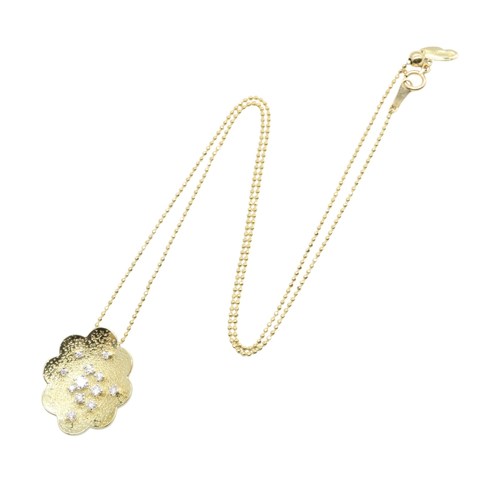 フラワー ダイヤネックレス ネックレス K18YG ダイヤモンド イエローゴールド クリア タサキ アクセサリー TASAKI