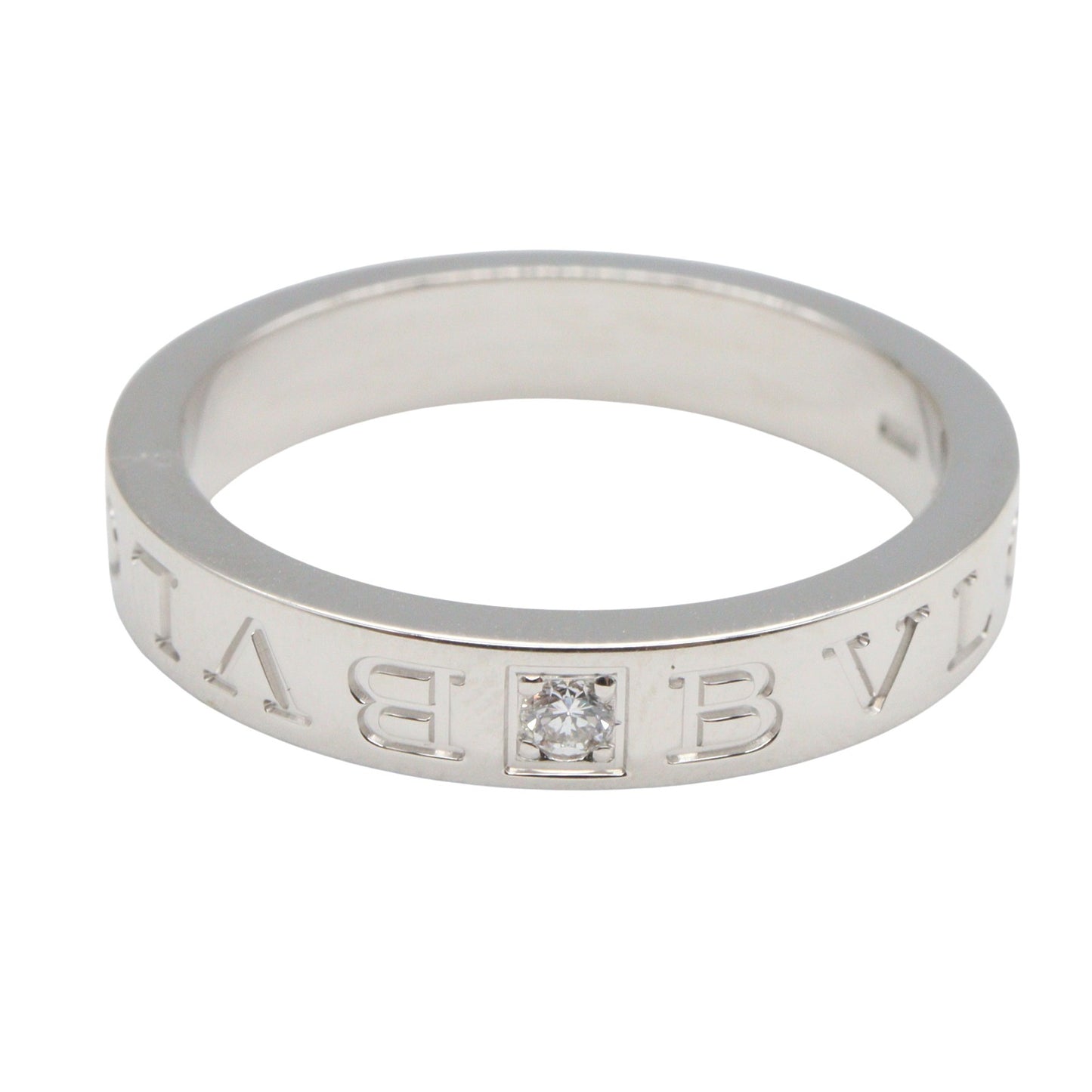 B-zero1 ビーゼロワン リング 1PD リング 指輪 K18WG ダイヤモンド ホワイトゴールド クリア ブルガリ アクセサリー BVLGARI