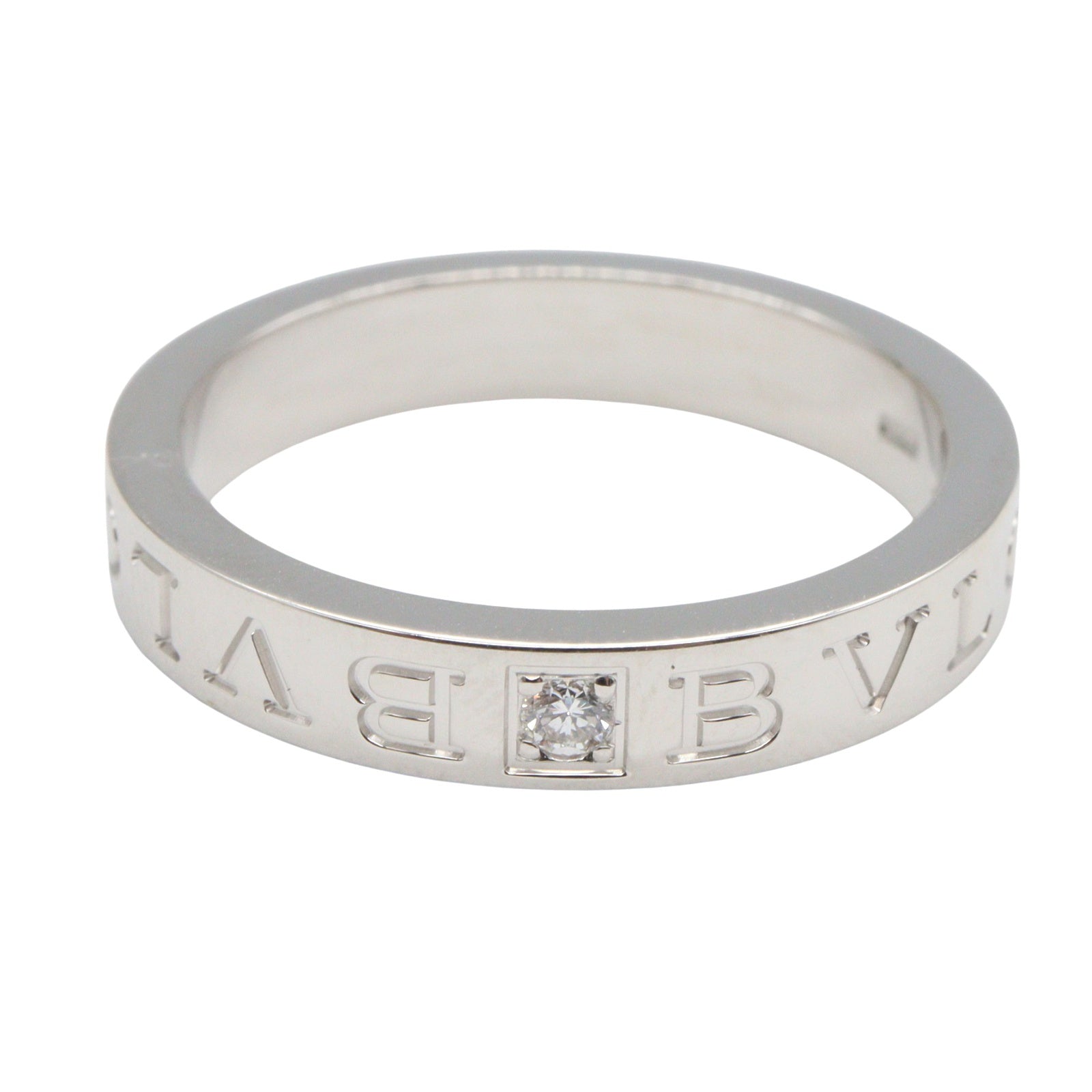 B-zero1 ビーゼロワン リング 1PD リング 指輪 K18WG ダイヤモンド ホワイトゴールド クリア ブルガリ アクセサリー BVLGARI